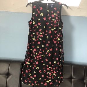 Women's Chaps Georgette Overlay Knee-Length Dress